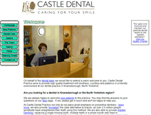 Tablet Screenshot of castledental.co.uk
